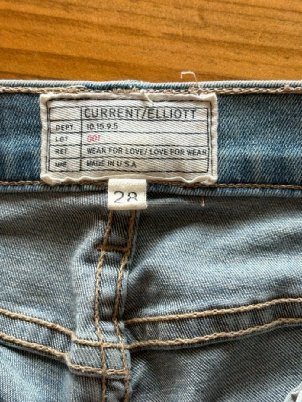 Current Elliott Jeans size 28x27 The Easy Stiletto Edgewood
